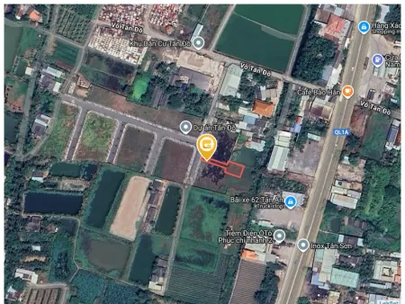 Bán đất thổ cư DT 390m² ngang 4,5m, đường nhựa 6m, gần Quốc Lộ 1A cách 200m, giá 3.5 tỷ Phường Long An