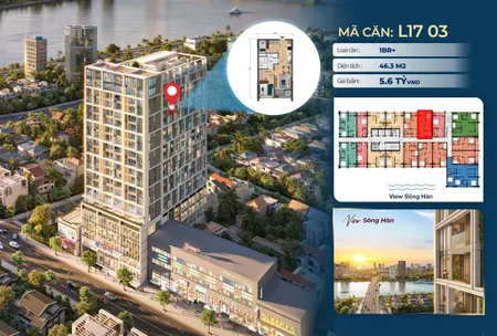 Căn hộ cao cấp sungroup l. 17.03 lê duẩn phố cổ đà nẵng, căn hộ cho giới tinh hoa