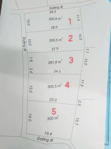 Bán mảnh vườn 300mv có 100 ont giá cực sốc lô góc 2 diện đường