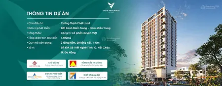 Căn hộ the vista đà nẵng cạnh sông hàn, đại học kiến trúc giá rẻ nhất thị trường