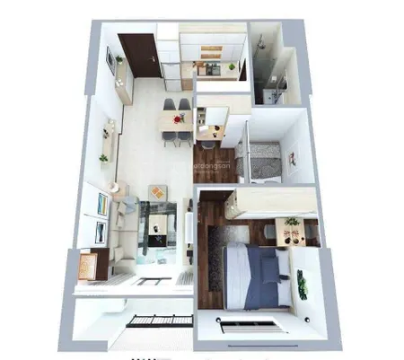 Cần bán gấp 49m2 chung cư xuân mai, dương nội, 1.5 ngủ giá 3.69 tỷ