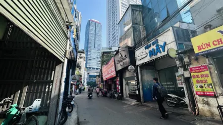 Bán đất xây chung cư mini dịch vọng, 112m², mặt tiền 5m, 1 nhà ra phố, gần ga tàu điện 23.5 tỷ tl