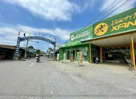6,68 x 27m mặt tiền đường đá xanh xe tải giáp ranh tp hcm đất không mồ mả, không quy hoạch