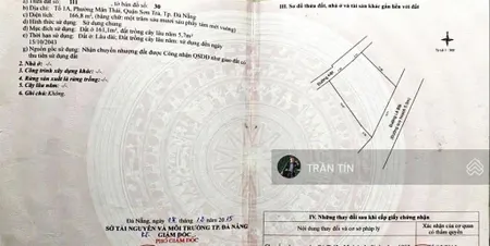 Lô đất mặt tiền đường lê bôi, sơn trà, cách biển chỉ 50m