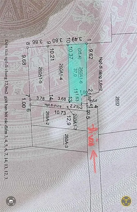 Bán đất thổ cư sđcc tại tổ 14, đồng mai, hà đông 37 m2