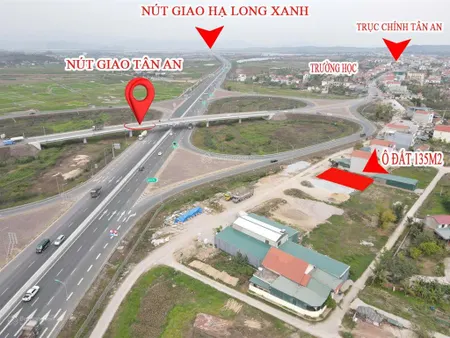 Cần bán 135m2 mặt đường gần nút giao hoàng tân ngay lối vào dự án hạ long xanh