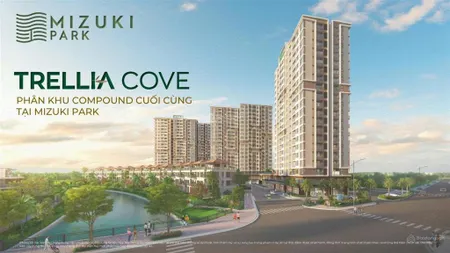 Giỏ hàng độc quyền dự án mới trellia cove mizuki park. 60m2 giá 3.9 tỷ mua trực tiếp cđt