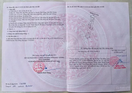 Đất sát khu công nghiệp yên lư, yên dũng, bắc giang. 101m mt 7,1m. đường ô tô tránh. gía 2,2tỷ