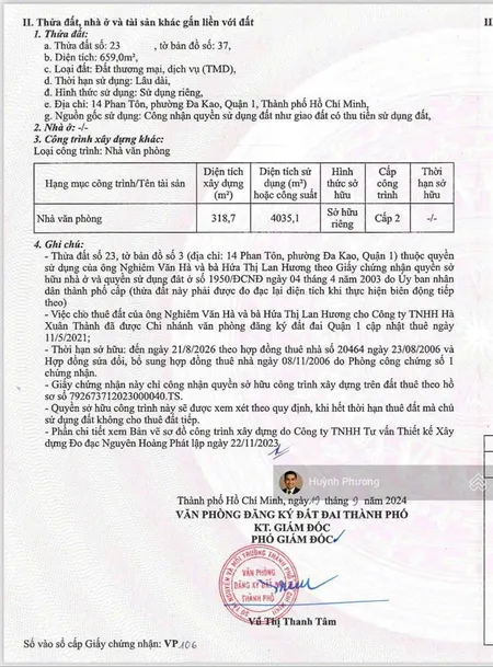 Bán tòa nhà vp 14 phan tôn, phường đakao, quận 1, tp. hồ chí minh. huỳnh phương 0942 888 ***