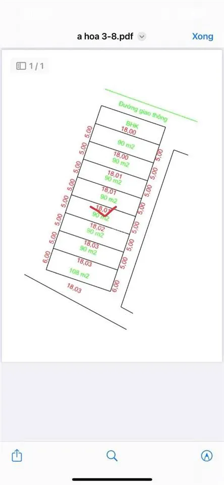 Bán đất tại cổng chào thanh đình, chu hoá, 1,25 tỷ, 90m2, mt 5m