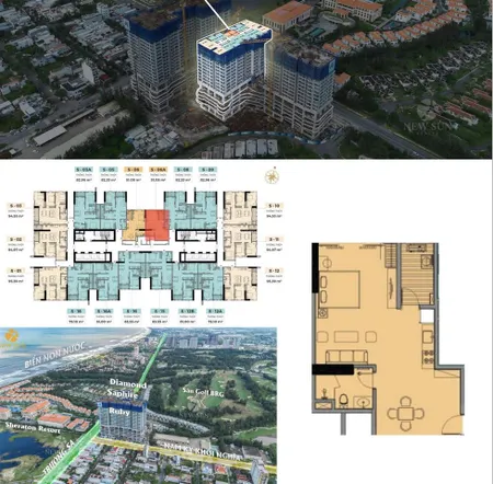 Căn hộ biển tầng cao view đẹp còn sót lại căn 1pn giá full chỉ 3,3tỷ , quý 3 năm 2026 bàn giao để ở
