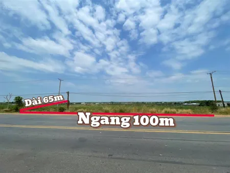 Bán đất mặt tiền siêu đẹp trần phú, thạnh tân, tp. tây ninh, dt 100m x 65m, giá 35 tỷ