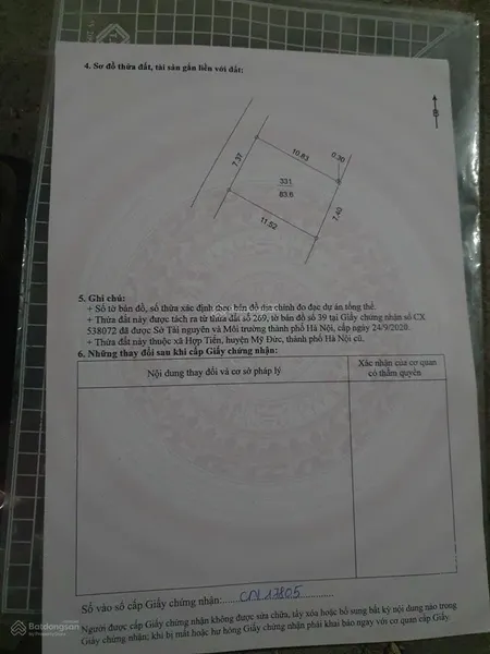Chính chủ cần bán lô đất tại hạ quất hợp tiến vị trí đẹp tiềm năng sinh lời cao cách t