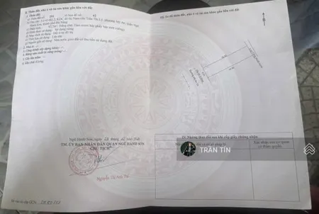 Lô đất mặt tiền đường mỹ an 23, ngay điểm bắn pháo hoa mới của thành phố