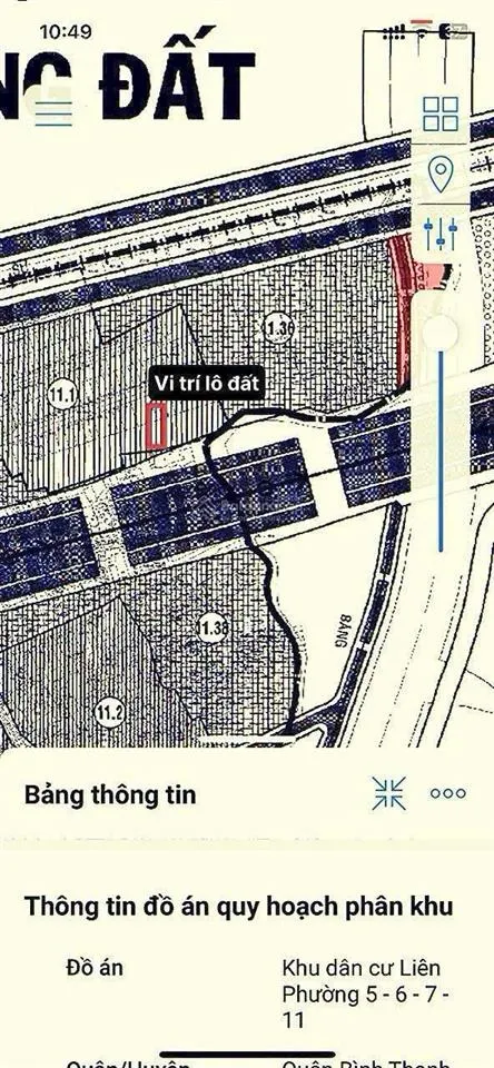 Tôi chính chủ cần bán lô 65m2 đất mt đường phạm văn đồng, phường bình lợi trung, tp hồ chí minh