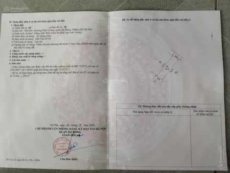 Bán đất phú mỹ, biên giang, hà đông, hà nội