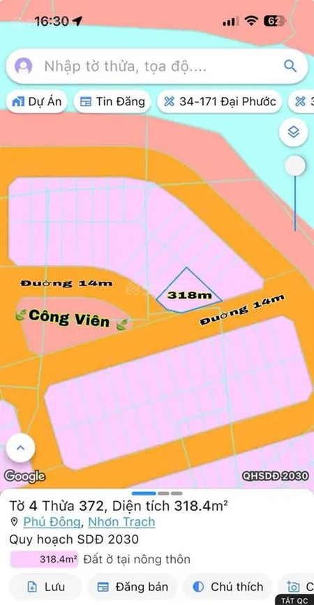 Hàng víp tđc. pđ đối diện công viên 318m2, shr, xây dựng tự do