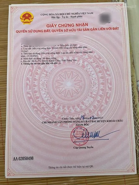 Bán đất đông tảo khoái châu (nay là hoàn long yên mỹ) đường ô tô ngõ thông loanh quanh 3 tỷ