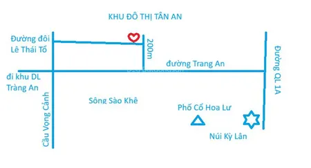 Bán đất khu tân an (200m tới phố cổ hoa lư) nguyên bản, 90m2, mặt tiền 6m, hướng bắc