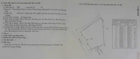 Đất phong thủy đẹp giá tốt bán gấp thôn hiệp thanh, xã cam thịnh đông tp cam ranh, khánh hoà