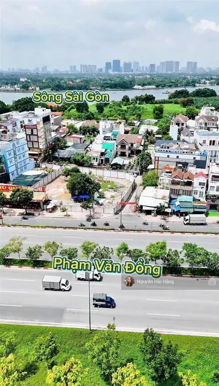 Quỹ đất hiếm 1300m2 mặt tiền phạm văn đồng góc 3 mặt tiền đẹp nhất thủ đức hiện tại