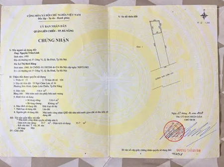 Chào bán lô đất mặt tiền ngô chân lưu đường 7m5, đà nẵng