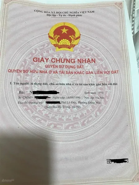 Em cần bán mảnh đất với diện tích 45m2 sổ đỏ mặt tiền 6m tại đường lĩnh nam, ngay chợ đêm lĩnh nam