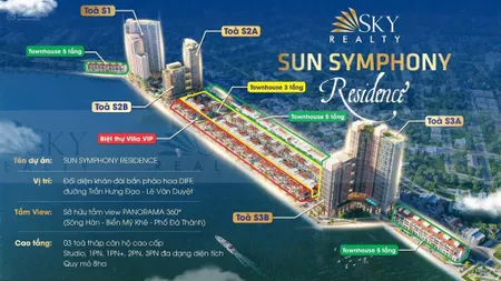 Căn 2pn view trực diện sông hàn, view pháo hoa giá tốt