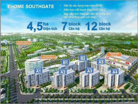 Chính chủ căn a1 09 17, dt 64m2 2pn, 2wc, ehome southgate, waterpoint, sổ sẵn, giá 1 tỷ 550