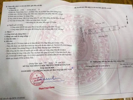 Bán đất điện tiến 191m đường 5m gần trường học khu dân cư đông cách hoà xuân 15 phút giá 1 tỷ 1