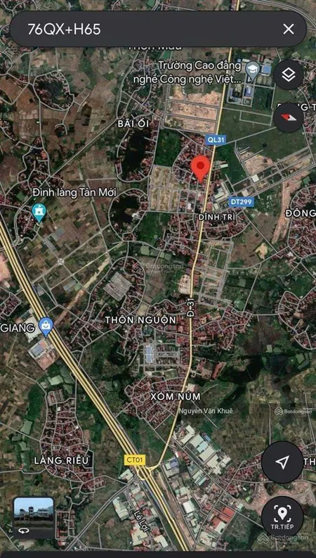 Bán gấp lô làn 2 ql31 thôn nguận, dĩnh trì chỉ 3.4 tỷ (87.5m² sẵn sổ)