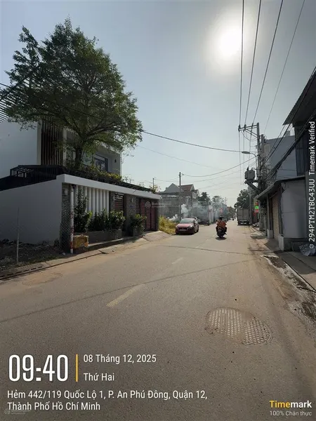 Bán đất 5x40m mặt kênh tl15, đường thông ra sông sài gòn, bê tông 7m