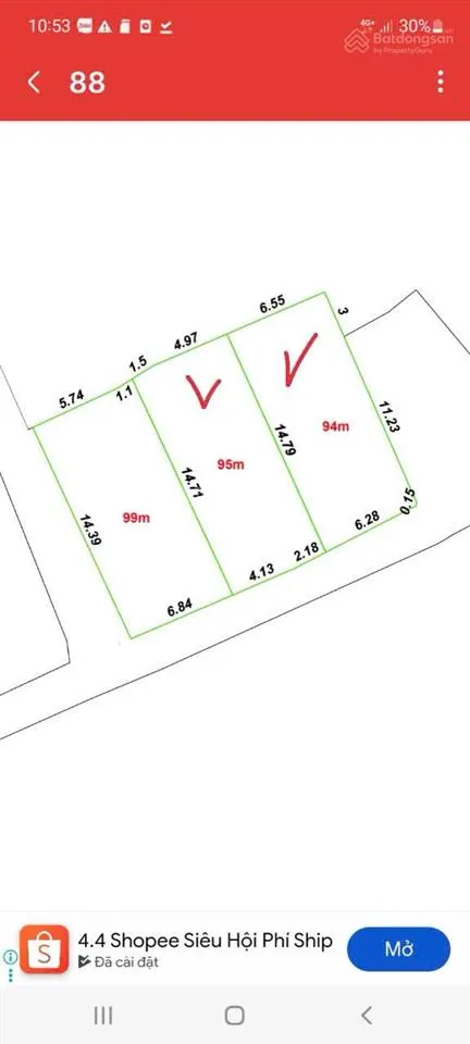 Bán gấp đất tại trạch mỹ lộc, phúc thọ, hà nội, 2,6 tỷ, 94 m2