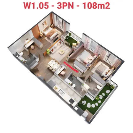 Chuyển nhượng gấp căn 3pn 3wc 109m² the wisteria đã có sổ sang tên ngay trong ngày mới keng