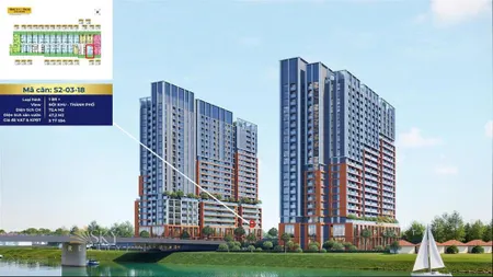 Suất ngoại giao spana tower căn 1pn + diện tích lên đến gần 120 m2, sổ hồng sở hữu lâu dài