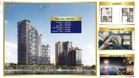 Giỏ độc quyền căn hộ duplex ngay mặt sông hàn 3 pn 117.8m2 chỉ 9.6 tỷ vay 0%/30 tháng