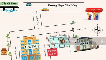 6.7 tỷ hiếm đất hẻm xe tải phạm văn đồng 20m ra đường lớn xây 4 tầng + lửng dt 5.5 * 13m