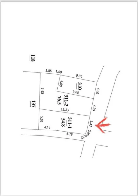 Bán lô góc hàng f0 54,8m2 mặt tiền rộng 4,6m ngõ thông ô tô tại tổ 14 đồng mai hà đông