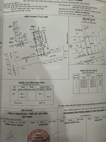 Bán đất 64,7m2 giá 4tỷ tại trần thị hè, hiệp thành, quận 12, hcm