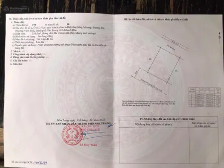 Bán đất biệt thự đường triệu quang phục, gần biển, nha trang. lô 02 ô 35. dt 310m2 giá 47tr/m2