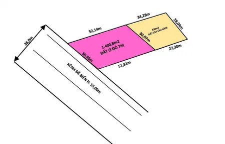 Bán lô 2.230m2 đất ven tp. rạch giá kiên giang (cũ) sẵn 1.400m2 đất ở đô thị