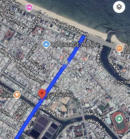 Lô góc 2 mặt tiền đường 15m lý thái tông thông biển nguyễn tất thành