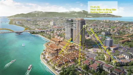 Căn 2pn view pháo hoa, view sông hàn, trần cao 5m giá tốt nhất thị trường