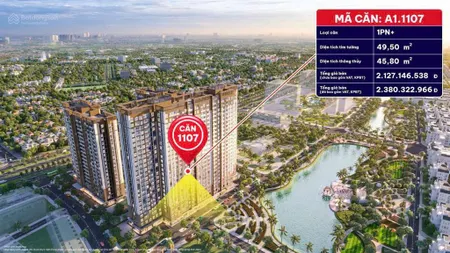 Gia đình cần tiền gấp bán căn 1pn + giá cực rẻ tại chung cư cao cấp vinhomes