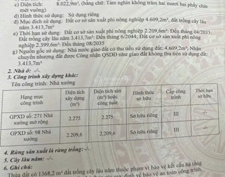 Bán kho, nhà xưởng tại đt 831, tuyên bình, vĩnh hưng, long an, giá ưu đãi 36 tỷ, diện tích 8022 m2