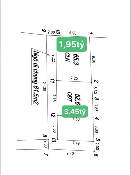 Bán đất giang biên 54m, giá 3,45 tỷ quá hiếm, hộ khẩu việt hưng, diện tích rộng giá rẻ
