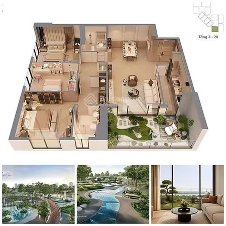 Căn góc 3 ngủ, hướng đông nam mát mẻ view nội khu xanh tại greenera southmark. 0932 310 ***