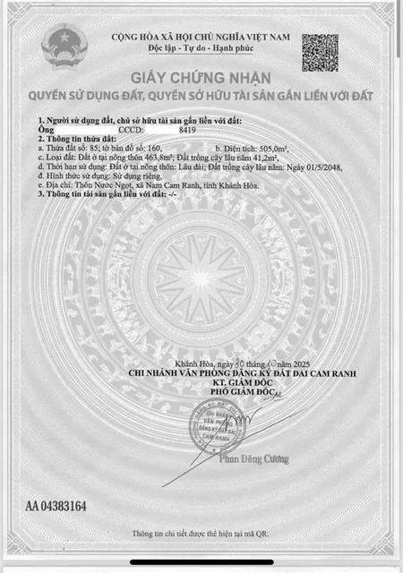Chủ ngộp bán lô đất đối diện vin cam ranh chỉ từ 3 tỷ sở hữu ngay lô đất! cơ hội đầu tư hiếm có