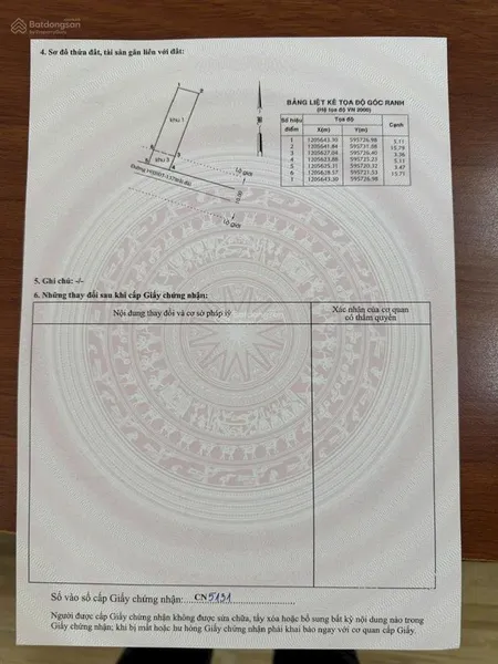 Bán lô đất thổ cư 97m2 một sẹc ngắn đường đặng thúc vịnh hóc môn