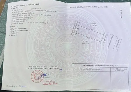 Bán lô đất phân lô hồ đá, hồng bàng 71m², mặt tiền 4,5m, giá 4,3 tỷ